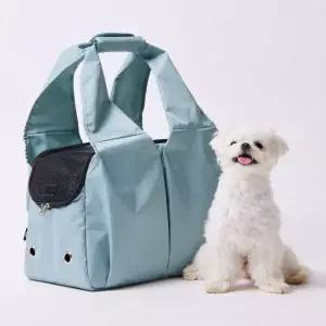 3651 강아지 이동장 가방 고양이 캐리어 이지캐리백 베이비 블루 대형 MNA