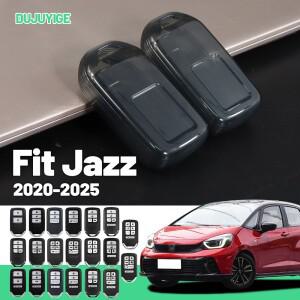 혼다 호환 피트 재즈 -2026 키 폴딩키 케이스 투명 TPU 자동차 커버 보호 쉘 액세서리