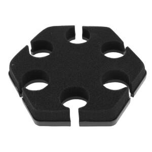 마이크 보관용 걸이형 홀더는 최대 6개의 수용할 수 있습니다. 다중 디스플레이 표준 3/8인치 나사산 실내