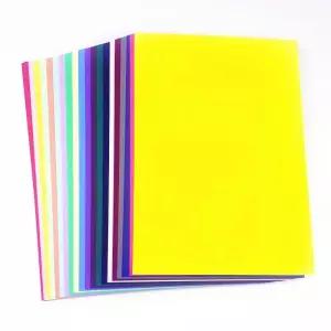 낱장 골판지 카드 컬러 용지 파티 양면 배경 스크랩북 수제 공예 재료 용품 다채로운 접기