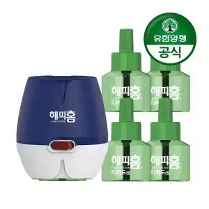 해피홈 코드형 리퀴드모기향 본품+리필 +리필45일 4개