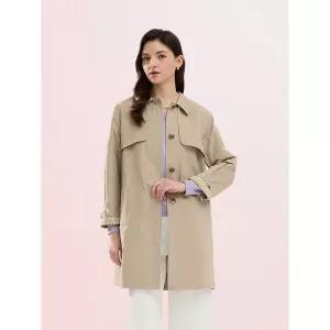 [요하넥스]체크 포인트 싱글 트렌치코트_P417584305
