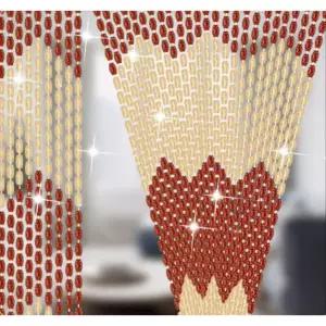 빈티지 문발 레트로 구슬 비즈발 커튼 현관 인테리어 도어 장식