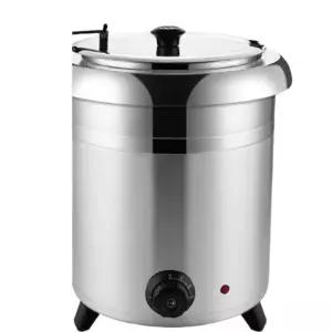 차핑디쉬 스프 워머 죽 업소용 보온 국 식당 10L드럼블랙 뷔페