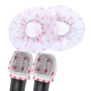 노래방 용품 마이크 제거 일회용 부직포 항균 커버 매트 캡 패드