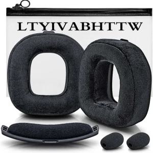 A50 모드 키트 4세대 - Astro 게이밍 무선 헤드셋 벨벳과 호환되는 이어 쿠션 헤드밴드/마이크 폼/이어