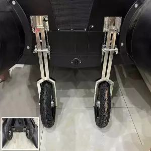 카약 운반기 낚시배 솔리드 대형 트레일러 고무보트 카트 블랙 사이즈 고무 타이어