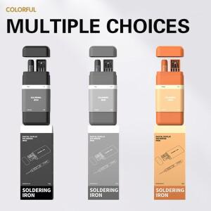 전자 제품 수리 스마트 호환 온도 제어 기능 휴대용 무선 인두기 키트 타입-C 인터페이스