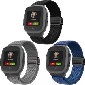 XPLORA X5/XGO3/XGO2 초경량 원단 10ATM 방수 기능이 있는 슈가자 3팩 땋은 스트랩(멀티컬러)