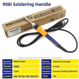HK-937D HK-8587D 납땜 스테이션용 MECHANIC 908I 핸들 다리미 교체 도구 60W