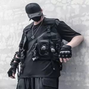 전술조끼 스트릿패션 힙합 작업 택티컬 테크웨어 방탄 멀티포켓 캐주얼 기능성 밀리터리 멀티