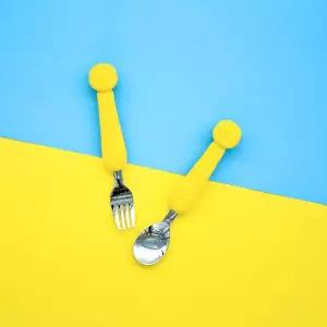 [보리보리/릴팡]릴팡 뽀로로 부드러운 실리콘핸들스텐스푼포크세트