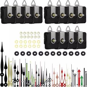 DIY 시계 수리용 15팩 바늘이 포함된 EMON 12 PCS 고토크 이동 메커니즘 교체 키트 총 샤프트 길이 16mm