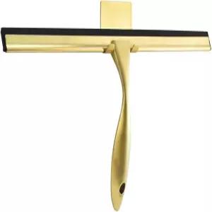 자체 접착 후크가 있는 오퍼니 샤워 스퀴지 12인치 스테인리스 스틸 클리너 욕실 문 거울 창문 및 자동차