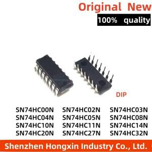 10개 HD SN74HC 74HC00 02 03 04 05 08 11 14 20 27 32 74 86 N P 헥스 인버터 DIP-14 로직 칩 IC