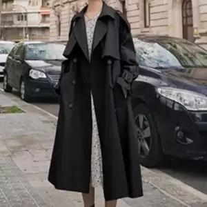 [신상오픈런]|CCJ6CB5|여성용 루즈핏 벨트 트렌치코트 더블버튼 간절기 롱코트