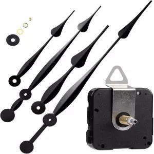 긴 스페이드 핸드 2팩이 포함된 EMON 시계 이동 메커니즘 키트 맞춤형 수리 시계용 쿼츠 모터 나사 길이