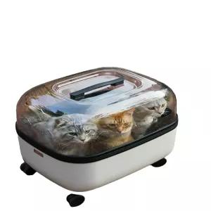 고양이캐리어 투명 강아지 트롤리 대형 캐리어