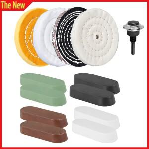 4인치 연마 휠 키트 화합물 목재 플라스틱 메탈 세라믹 유리 용 프리미엄 호닝 세트