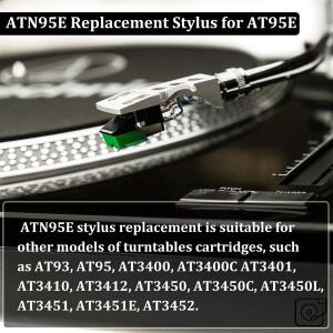 기술 ATN95E 다이아몬드 레코드 바늘 교체 스타일러스 AT-LP120-USB 턴테이블 플레이어용