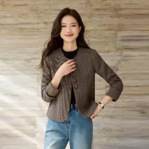 루타꽁몰 여성용 정장 재킷 짧은 코트 봄옷 상의 슬림핏 작은 양복 HO1