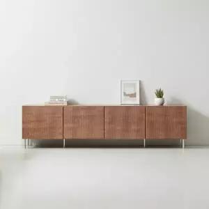 라자가구 비바 노블 템바보드 높은 거실장 2000 LNK152