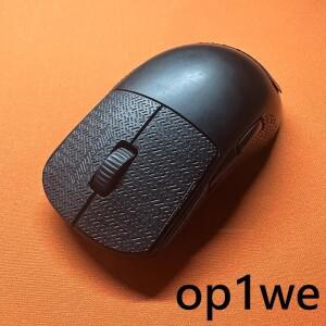 [호환품]1Ultraglide 마우스 엔드 게임 OP1WE 용 미끄럼 방지 스티커 땀 테이프 초박형 도마뱀 질감