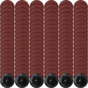 샌딩 디스크 세트 다이 그라인더 액세서리 2인치 36 그릿 60 80 롤 잠금 디스크(다이 표면용)