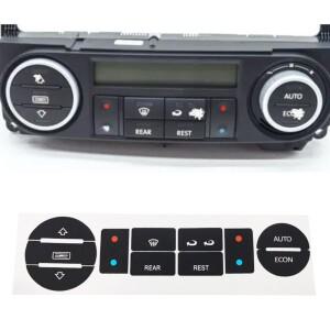 T5 및 T6 차량용 에어컨 스위치 버튼 수리 스티커 클라이마 마모된 노브 액세서리 1개