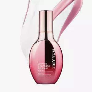 지니윰 콜라겐 샤인 톤업 기능성 미백 주름개선 수분공급 선 세럼 45g (SPF50+)