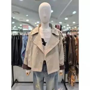 [NS홈쇼핑](르니앤맥코이)루즈핏 소매배색 숏 트렌치(MM11BY401HJY)[35734061]