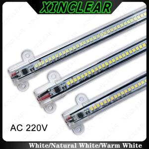 5팩 LED 하드 라이트 바 고휘도 AC 220V 30cm/40cm SMD 형광 투광 조명 튜브 산업용 창 디스플레이