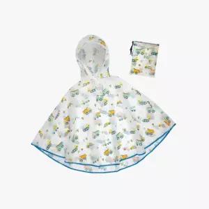 [스테판조셉] 경량 클리어 레인판초 파우치 세트 중장비