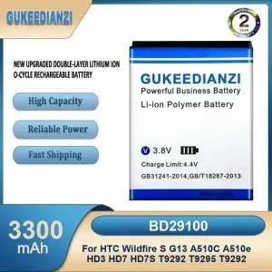 BD29100 3300mAh 대용량 휴대폰 배터리 Wildfire S G13 A510C A510e HD3 HD7 HD7S T9292 T9295 용