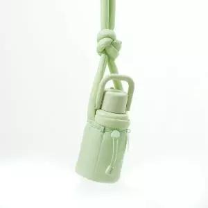 홀로홀로 원터치 밀크 보온보냉병 텀블러 파우치 가방 그린