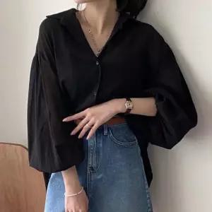 [다잇템] 여자 봄신상 남방 펌킨소매 빅사이즈 블라우스