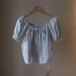 아트박스/신상오픈런 여성 여름 시즌 봄 여행 룩 셔링 소매 블라우스