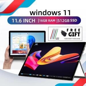 16GB 램 512GB 저장용량 윈도우 11 태블릿 PC 11.6인치 64비트 Pad1162 N4100 CPU 쿼드 코어 1920 x 1080