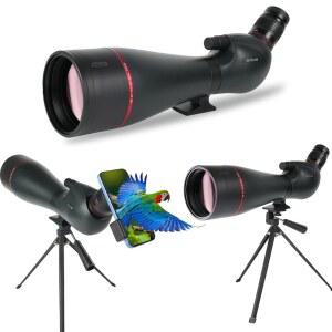 [미국배송] 사냥용 조류 관찰용 삼각대 휴대용 휴대폰 스포터 스코프 단안 망원경으로 표적 촬영을 위한 BOSTRON 25-75X100 스포팅