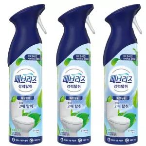 페브리즈 화장실용 에어 공기탈취제 165g 프레시 가든x3개 스프레이타입 쾌적한 실내 강력한 냄새 제거