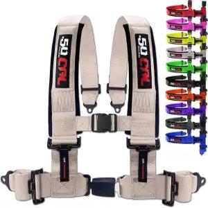 버킷 시트 푸시용 1pc 4점 하네스 출시 10가지 컬러 레이싱 레이스카 UTV RZR