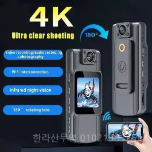 스포츠 카메라 4K HD WiFi 휴대용 디지털 비디오 레코더 컬러 스크린 웨어러블 야간 소형 자전거 캠코더