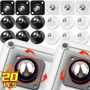 자체 접착식 캐스터 휠 Universal 360 ° 풀리 회전 바퀴 끈끈한 박스 롤러 스케이트 캐비닛