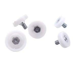 서랍 도르래 M6 볼트 베어링 휠 캐비닛 플라스틱 POM 롤러 슬라이딩 가이드 직경 19 22 25 26 29mm 20 개