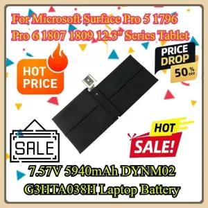 Microsoft Surface Pro 5 1796 6 1807 1809 12.3인치 태블릿 7.57V 5940mAh DYNM02 G3HTA038H 노트북 배터