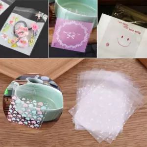 5종 사탕 비닐 봉지 10cm 100매 포장지 과자 봉투 캔디봉투 하트봉지 반투명봉지 소량포장봉투