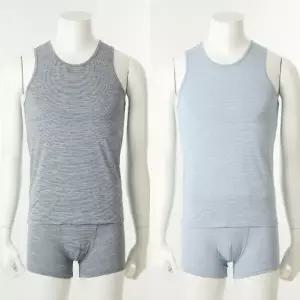 [비너스]4장합포장 여름 추천 부드럽고 가벼운 냉감 소재 남성 런닝+드로즈 팬티 세트(VMVS067/VMPS067T)