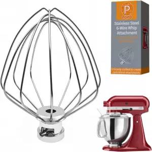 KitchenAid 4.5-5 쿼트 틸트 헤드 스탠드 믹서 헤비 크림 비터 케이크 마요네즈 거품기와 호환되는 K45WW