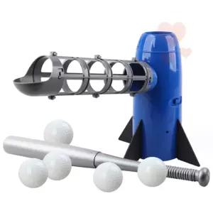 4번타자 어린이체육 가족놀이 야구공자동배급기 야구피칭머신 야외놀이 자동서브머신 야구장난감 초등학생