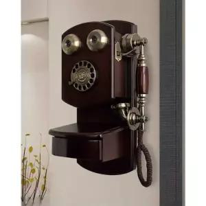 벽걸이 레트로 전화기 장식품 엔틱전화기 카페 엔틱